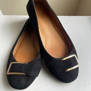 Coach Black Suede Flats
